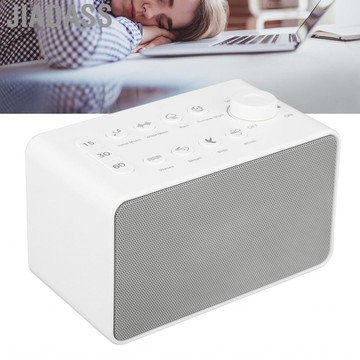 Jiadass 睡眠輔助聲音機3齒輪計時電池可為商務旅行成人操作白噪聲