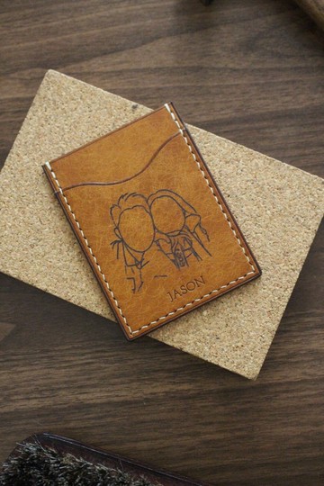 聖誕禮物【客製】直身三卡套 / 八達通套 / 員工證 / 皮革