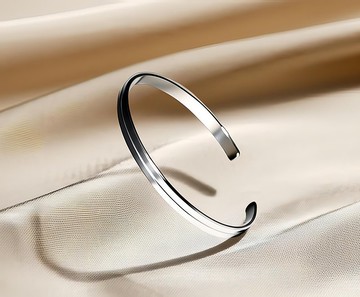 Titanvek鈦金屬手環5MM-免費內圈雷雕刻字