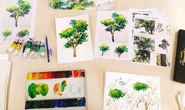 線上課程。給新手的風景水彩課(可加購材料包)