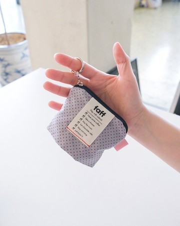 faff Pouch mini 圓點灰
