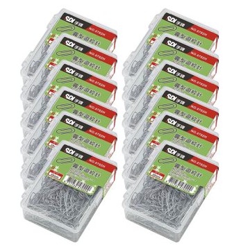 【SDI 手牌】28mm  圓型 迴紋針 塑膠盒 220支入盒  12盒/組 0702H