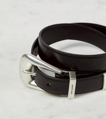 Saint Laurent Folk leather belt