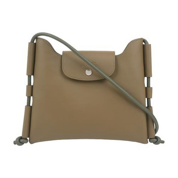 LONGCHAMP Le Pliage Xtra S 抽繩飾邊斜背包(橄欖綠)