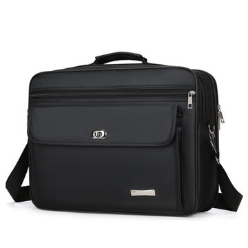 男士商務手提包牛津布百搭大容量單肩包防水出差筆記本電腦公文包
