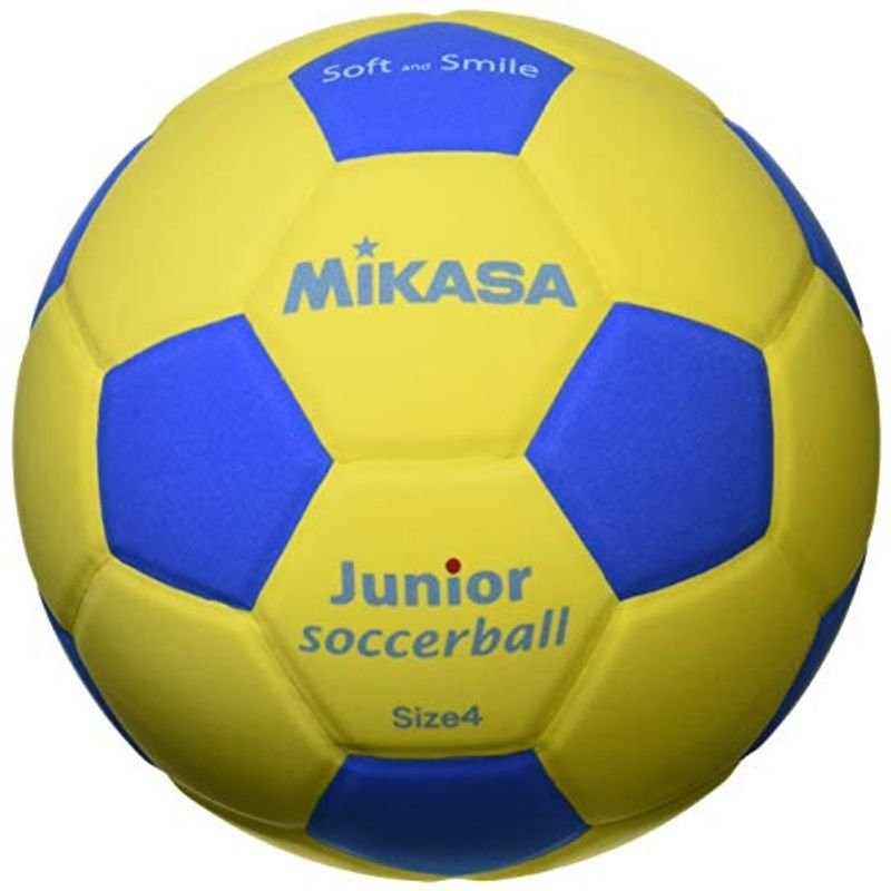 ミカサ Mikasa ジュニア サッカーボール 4号 スマイルサッカー 小学生用 約180g イエロー ブルー 貼りボール Sf4j 通販 Lineポイント最大0 5 Get Lineショッピング