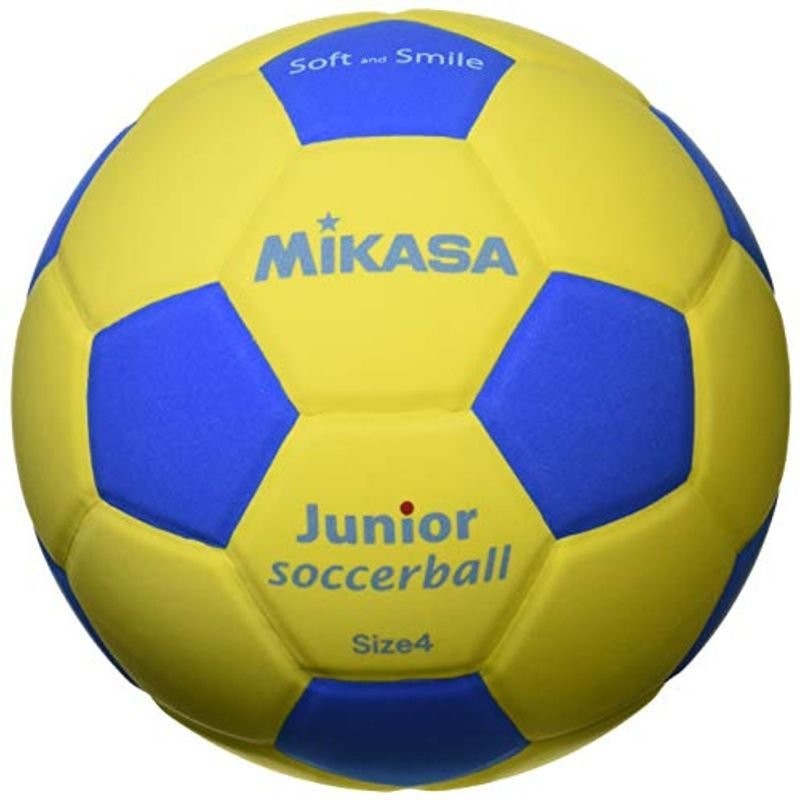 ミカサ(MIKASA) ジュニア サッカーボール 4号 スマイルサッカー (小学生用) 約180g イエロー/ブルー 貼りボール SF4J- 通販  LINEポイント最大0.5%GET | LINEショッピング