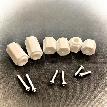 D12 WPL 頑皮龍 5mm轉12mm 新版 六角輪座 加寬版 金屬輪軸 塑膠輪軸 輪座 3D列印 PLA材質