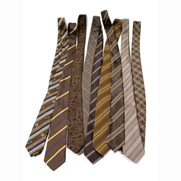 【T-2】🖤美拉德領帶 咖色 亞麻 棉質 黃暗紅色 霧面 復古 棕色 休閒 英倫 日系 7公分 小眾領帶