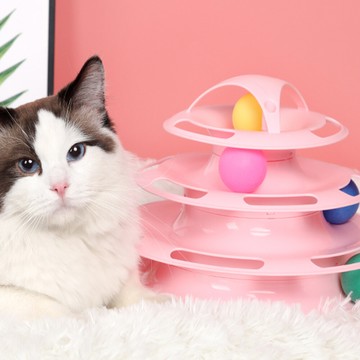 四層貓轉盤貓玩具 貓抓板 貓玩具