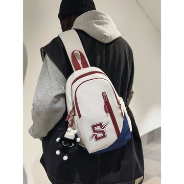 法國CavienKIon運動休閑戶外女胸包原宿風潮流大學生情侶斜挎包男