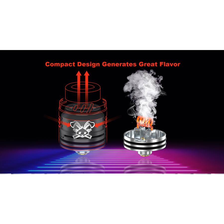 Hellvape Dead Rabbit Solo RDA 22mm ヘルべイプ デッドラビット ソロ アトマイザー ベイプ vape 電子タバコ シングルコイル [F-16]