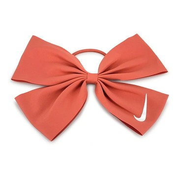 【Nike耐吉】 BOW髮圈  珊瑚橘髮帶 蝴蝶結髮飾綁頭髮用(N1001764811OS)籃球健身自主訓練有氧運動重量訓練棒球桌球網球適用 牡羊座生日禮物 女友禮物 女生禮物 送禮推薦 兒童節禮物
