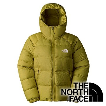 【THE NORTH FACE 美國】女羽絨保暖連帽外套-鵝絨FP600『黃綠』NF0A7QVV 戶外 露營 登山 健行 休閒 時尚 旅遊 保暖 羽絨外套 連帽外套