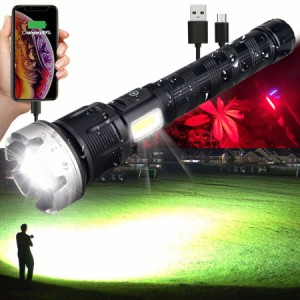 Rechargeable Flashlights High Lumens 2000000 Zoomable 2022 Best Floodlight Spotlight Strobe Light Lanterns Worlds Brightest