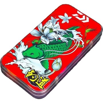 母線線軸收納盒 彩繪折疊硅膠主綫盒綫軸16軸多功能主綫圈魚綫盒綫組盒釣魚用品 母線盒 池釣母線盒 釣魚母線釣組盒 母線收