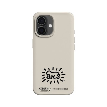 iPhone 16 SolidX 貝殼灰 - Keith Haring - 發光的嬰兒®