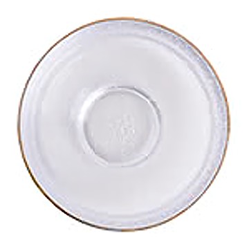 Homely Zakka 北歐輕奢風金邊冰凝玻璃餐具 餐碗 鈉鈣玻璃餐具  透明金邊  1組