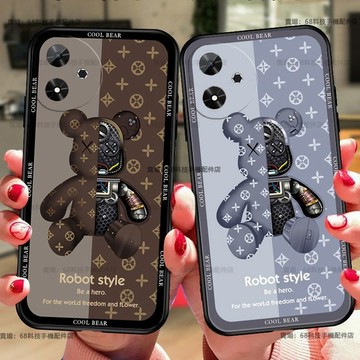 機械熊VIVO V50手機殼 防摔防撞 卡通軟殼VIVO V40 Pro手機殼 VIVO V40 V50 Lite情侶款
