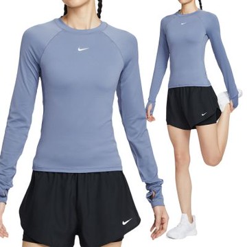 Nike Pro Df Ls Baselayer 女款 藍色 訓練 慢跑 運動 休閒 長袖 FV7846-499