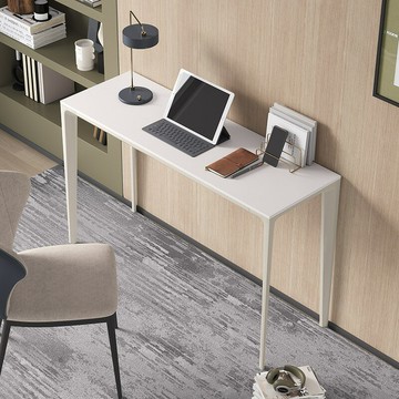 台灣公司貨 免運 可開票 一字板書桌 現代簡約小戶型書桌 迷你家用極簡巖板辦公書桌玄關桌