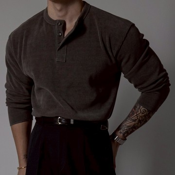 正韓柔和天鵝絨奢華亨利領針織上衣 5色 YUPPIE 預購商品 0317