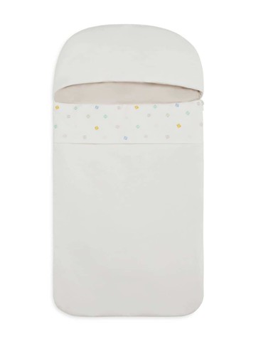 Fendi Kids - logo-embroidered sleeping bag - kids - Cotton/Cotton/Elastane - One Size - White