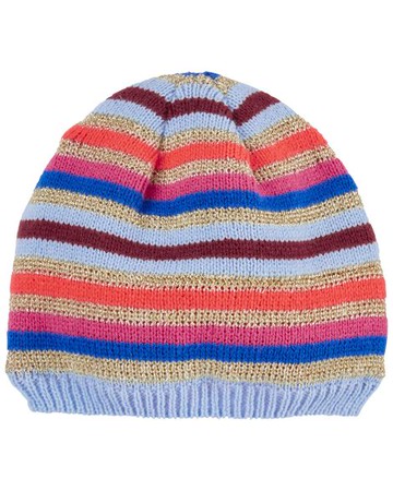 Baby Striped Metallic Beanie