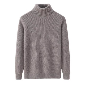 秋冬季羊絨衫男士高領加厚100純羊絨雙股針織毛衣羊毛衫毛線衣
