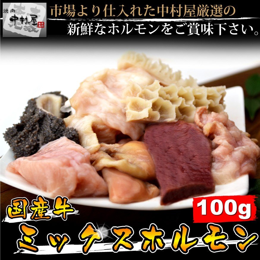 お中元 御中元 ホルモン 牛肉 国産牛 ミックスホルモン 100g 焼肉 バーベキュー もつ鍋 うどん ホルモン焼き お試し