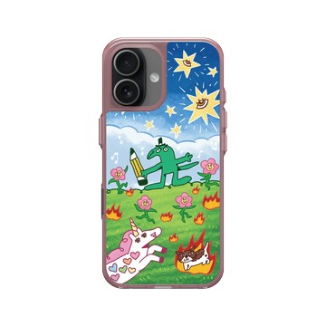 iPhone 17 Clear (相機按鈕) 晶醺玫 - 怪奇事物所 Incrediville - 寫字所長