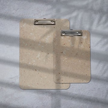 環保布纖板夾-霧茶奶