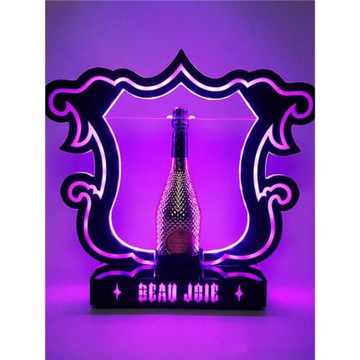 創意款伯爵香檳酒座可定logo酒吧出酒七彩發光展示架LED發光酒座