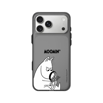 iPhone 17 Pro Max Clear (相機按鈕) 酷墨灰 - Moomin - 頭髮分岔了嗎？