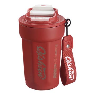 理享家 316不鏽鋼撞色保溫杯 紅色 480ml 隨身杯  1個