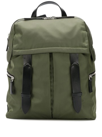 Orciani - Ecologic double strap backpack - men - Cotton/Leather - One Size - Green