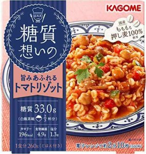 カゴメ 糖質想いの トマトリゾット (国産押し麦100%使用) 260g×6個