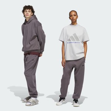 【adidas 愛迪達】 BASKETBALL 運動長褲 男/女 JL6872