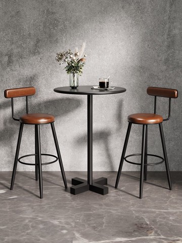 吧台椅 吧臺椅高腳凳靠背吧凳高椅子簡約酒吧椅高腳椅子酒吧椅子吧臺椅子