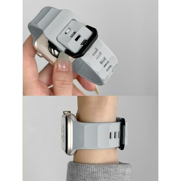【台灣出貨】多色可選 適用 APPLE WATCH 矽膠波紋 運動錶帶 S11 S10 S9 Ultra 46 女士錶帶