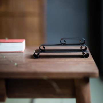 日式鐵藝壺承茶托盤茶杯架茶具展示架鐵藝干泡臺壺托功夫茶具配件