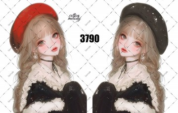 original sticker no.3790 人物貼紙 原創貼紙 原創人物貼紙 裝飾貼紙 cotton melody