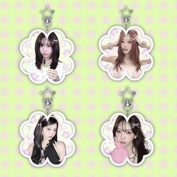 韓系🌸aespa周邊 應援必備 演唱會周邊 應援生日禮物 四葉草掛件亞克力高顏值粉絲應援禮物收藏可愛掛飾朋友