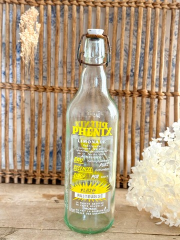 40438-經典法國60年代PHÉNIX LIMONADE..檸檬水玻璃瓶