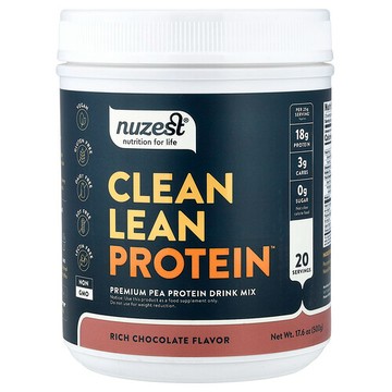 Nuzest, 清潔瘦蛋白，濃郁巧克力，17.6 盎司（500 克）