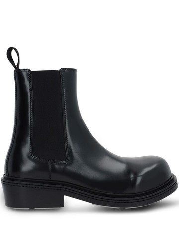 Bottega Veneta - leather chelsea ankle boots - women - Calf Leather/Calf Leather/Rubber - 38.5 - Black
