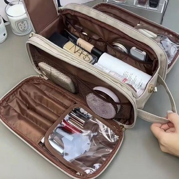 特價💡2026手提化妝包一個起批洗漱包便攜 大容量高級感收納 防水收納包 收納袋 化妝包大容量 洗漱包 WD3W
