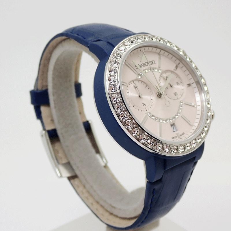 Swarovski クロノグラフ ホワイトレザー 楽天市場】【ウォッチ】SWAROVSKI スワロフスキー クロノグラフ