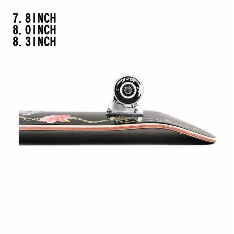 スケボー グリズリー コンプリート GRIZZLY グリズリー スケボー コンプリート 8.0 インチ Grizzly