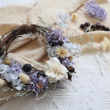 紫陽綻放 花圈DIY手作禮盒組